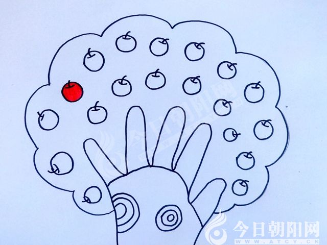 《少儿美术绘画公益课》第一课 手掌画小树(丁方圆)