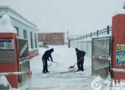 风雪中顽强奋战的教育人（赵翠杰）